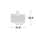 Motomaster Brake pad bicycle Organic: Hayes