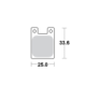 Motomaster Brake pad bicycle Organic: Hope O2,C2