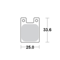 Motomaster Brake pad bicycle Organic: Hope O2,C2