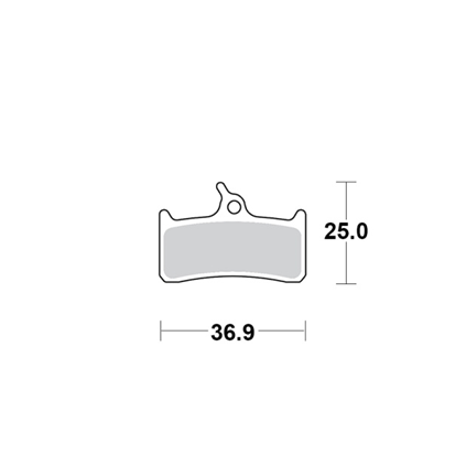 Motomaster Brake pad bicycle Organic: Shimano XT BR-M755, Grimeca System