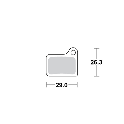 Motomaster Brake pad bicycle Organic: Shimano Nexave