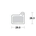 Motomaster Brake pad bicycle Organic: Shimano Nexave