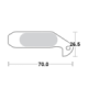 Motomaster Brake pad bicycle Organic: Magura Gustav M (00-11)