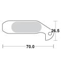 Motomaster Brake pad bicycle Organic: Magura Gustav M (00-11)