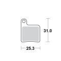 Motomaster Brake pad bicycle Organic: Giant MPH