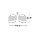 Motomaster Brake pad bicycle Organic: Hope XC4