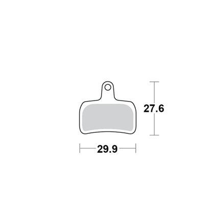 Motomaster Brake pad bicycle Organic: Hope Mini