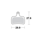 Motomaster Brake pad bicycle Organic: Hope Mini