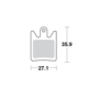 Motomaster Brake pad bicycle Organic: Hope Moto V2