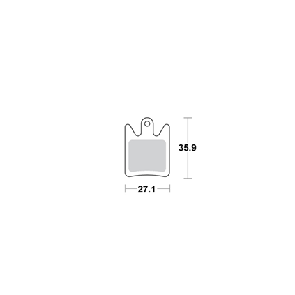 Motomaster Brake pad bicycle Organic: Hope Moto V2