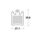 Motomaster Brake pad bicycle Organic: Hope Moto V2