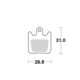 Motomaster Brake pad bicycle Organic: Hope Tech 3 X2