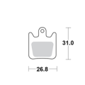 Motomaster Brake pad bicycle Organic: Hope Tech 3 X2