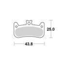 Motomaster Brake pad bicycle Organic: Formula Cura 4