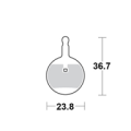 Motomaster Brake pad bicycle Organic: Avid BB3, BB5