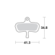 Motomaster Brake pad bicycle Organic: Avid Code