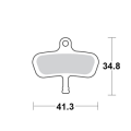 Motomaster Brake pad bicycle Organic: Avid Code