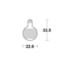 Motomaster Brake pad bicycle Organic: Tektro IOX