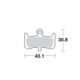 Motomaster Brake pad bicycle Organic: Hayes Dominion A4