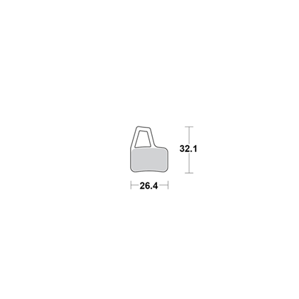 Motomaster Brake pad bicycle Organic: Hayes El Camino