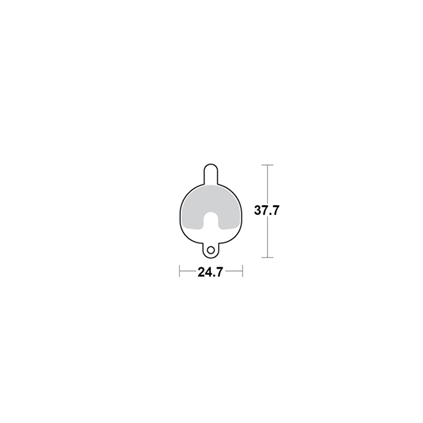 Motomaster Brake pad bicycle Organic: Logan DX