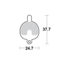 Motomaster Brake pad bicycle Organic: Logan DX