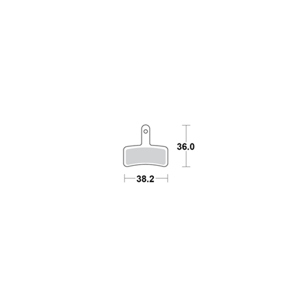 Motomaster Brake pad bicycle Organic: Tektro Dorado HD-E710