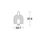 Motomaster Brake pad bicycle Organic: RST Mechanical