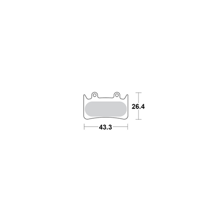 Motomaster Brake pad bicycle Organic: Hope Mono 6