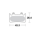 Motomaster Brake pad bicycle Organic: Hope Mono 6