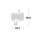 Motomaster Brake pad bicycle Organic: Diatech Anchor