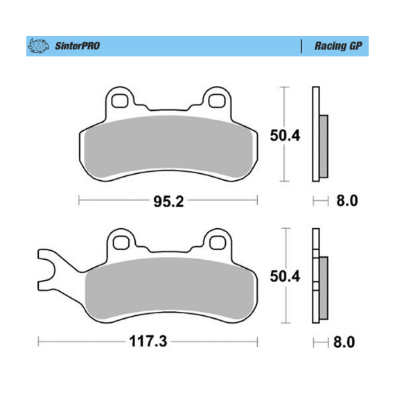 Motomaster Brake pads Racing GP: ATV/UTV