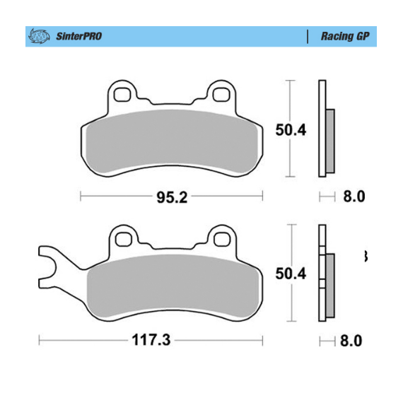 Motomaster Brake pads Racing GP: ATV/UTV