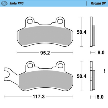 Motomaster Brake pads Racing GP: ATV/UTV