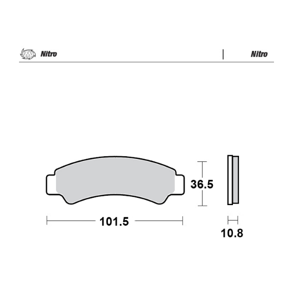 Motomaster Brake pads Nitro: ATV/UTV