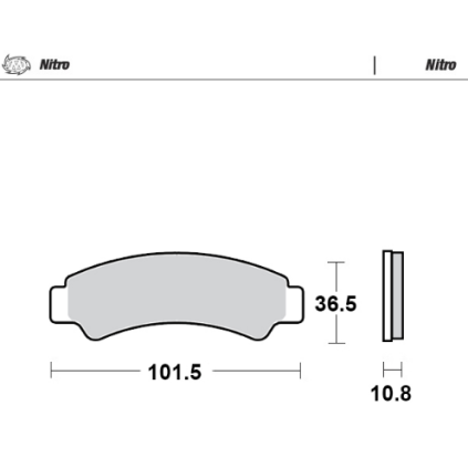 Motomaster Brake pads Nitro: ATV/UTV