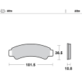 Motomaster Brake pads Nitro: ATV/UTV