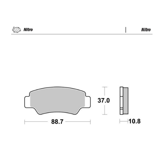 Motomaster Brake pads Nitro: ATV/UTV