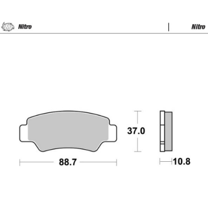 Motomaster Brake pads Nitro: ATV/UTV