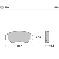 Motomaster Brake pads Nitro: ATV/UTV