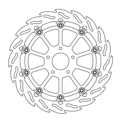 Motomaster Racing Flame front disc right KTM: 890 R