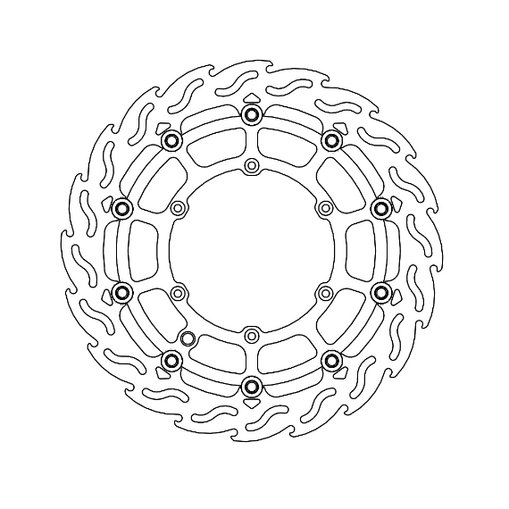 Motomaster Supermoto Racing Flame front disc Beta