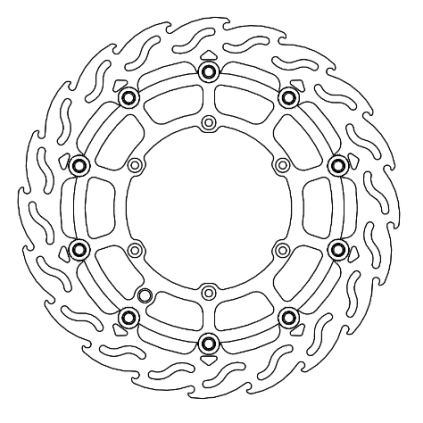 Motomaster Supermoto Racing Flame front disc Beta