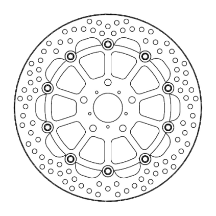 Motomaster Halo front disc Honda: CMX500 Rebel