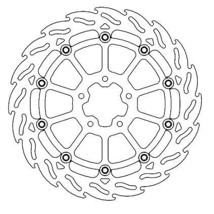 Motomaster Flame front disc right Harley-Davidson: Pan America 1250 (Spoke wheel