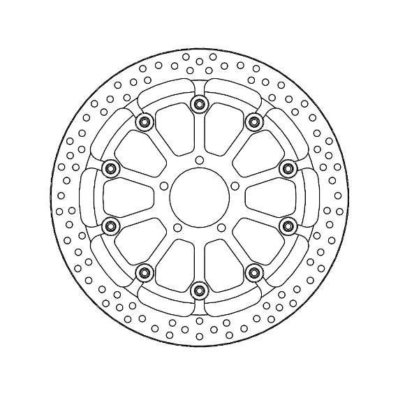 Motomaster Prof. Halo front disc KTM: Super Duke R (T-floater 320x6.0x31mm)