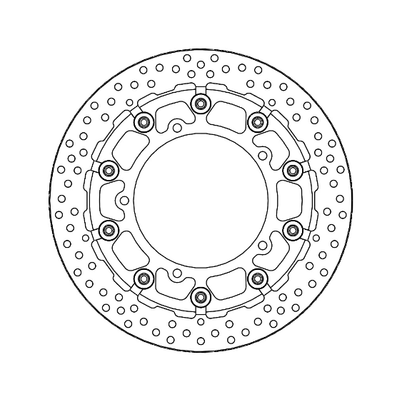 Motomaster Prof. Halo front disc Yamaha: R3, R7 (T-floater 298x6.0x37mm)