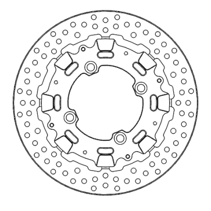 Motomaster Prof. Halo rear disc Ducati: Panigale V4 (T-floater 245x4.8x35mm)