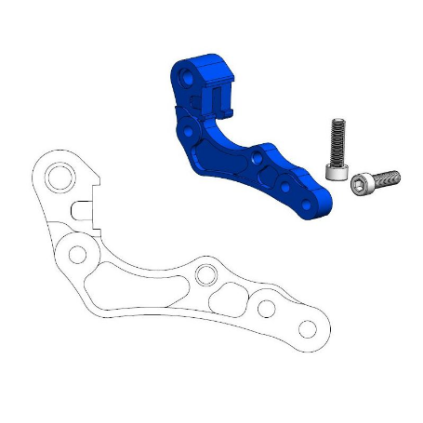 Motomaster Adapter Ø260mm KTM/Husqvarna: Blue