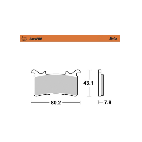 Motomaster Brake pad RoadPRO Sinter front